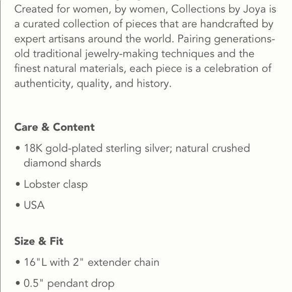 Anthropologie Joya Deco Diamond Monogram Pendant Necklace Letter K NEW - Picture 9 of 9